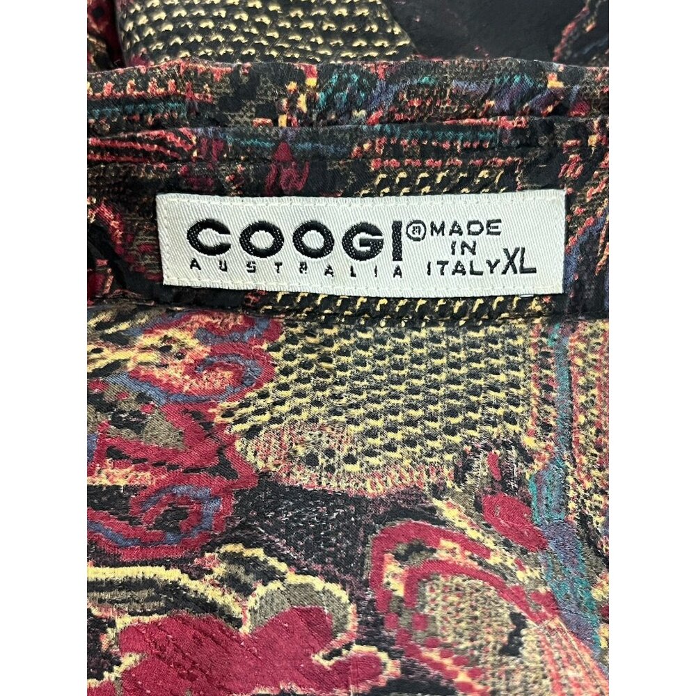 Vintage COOGI Abstract Art Pure Silk Shirt Men's Size XL Long Sleeve Italy - Picture 9 of 11
